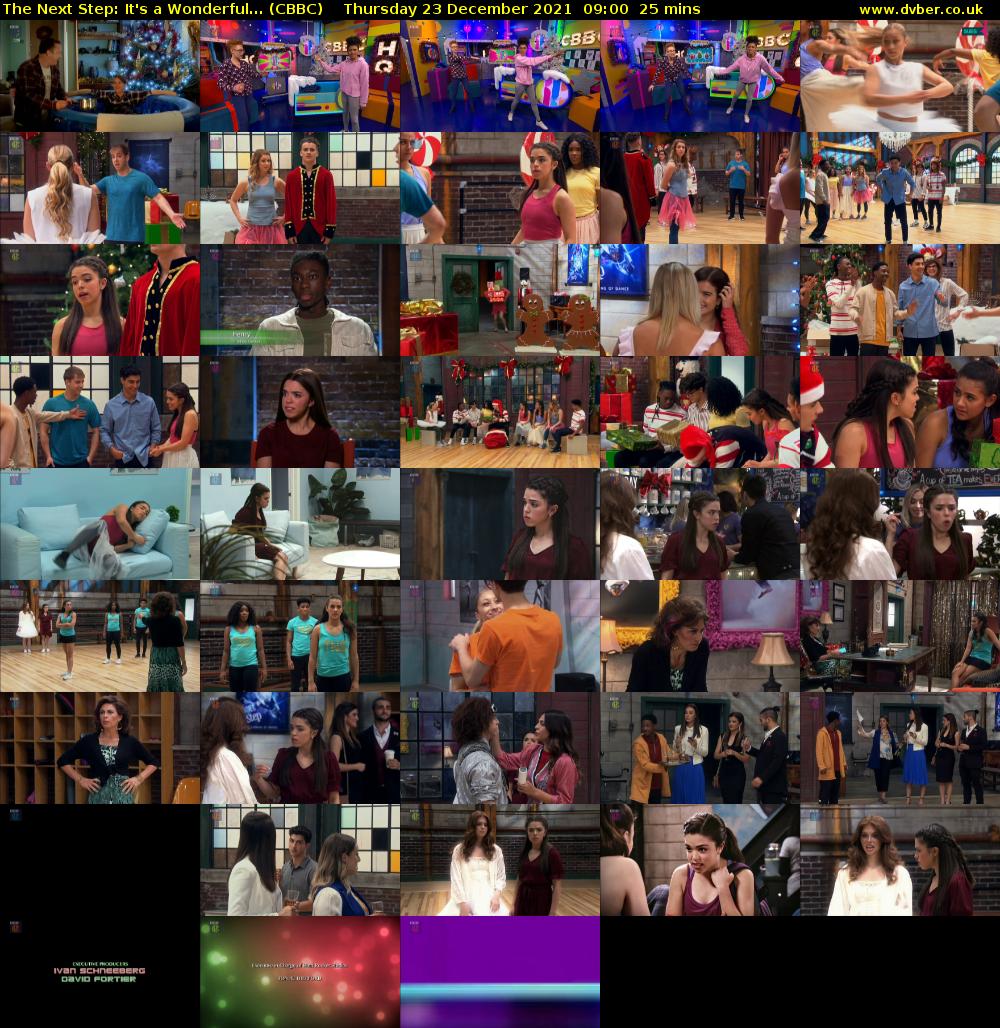 The Next Step: It's a Wonderful... (CBBC) Thursday 23 December 2021 09:00 - 09:25