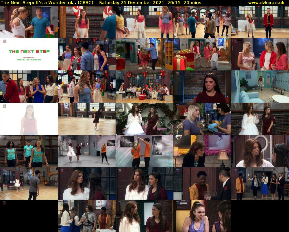 The Next Step: It's a Wonderful... (CBBC) Saturday 25 December 2021 20:15 - 20:35