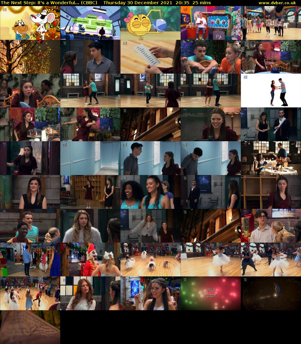 The Next Step: It's a Wonderful... (CBBC) Thursday 30 December 2021 20:35 - 21:00