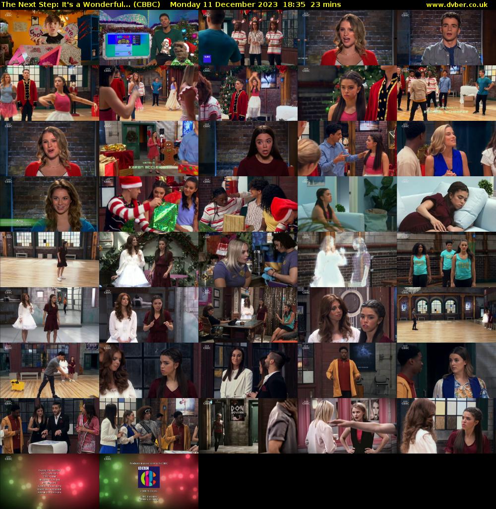 The Next Step: It's a Wonderful... (CBBC) Monday 11 December 2023 18:35 - 18:58