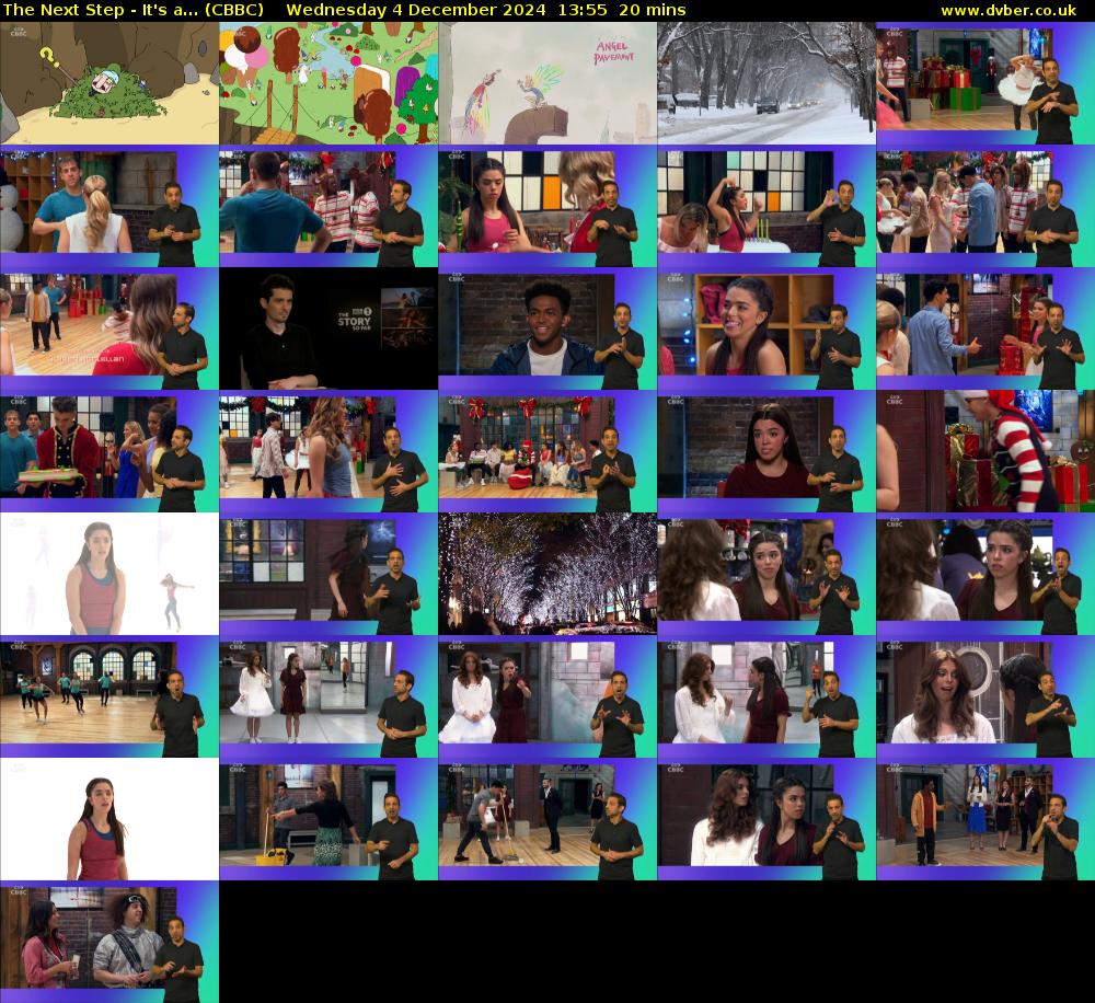 The Next Step - It's a... (CBBC) Wednesday 4 December 2024 13:55 - 14:15