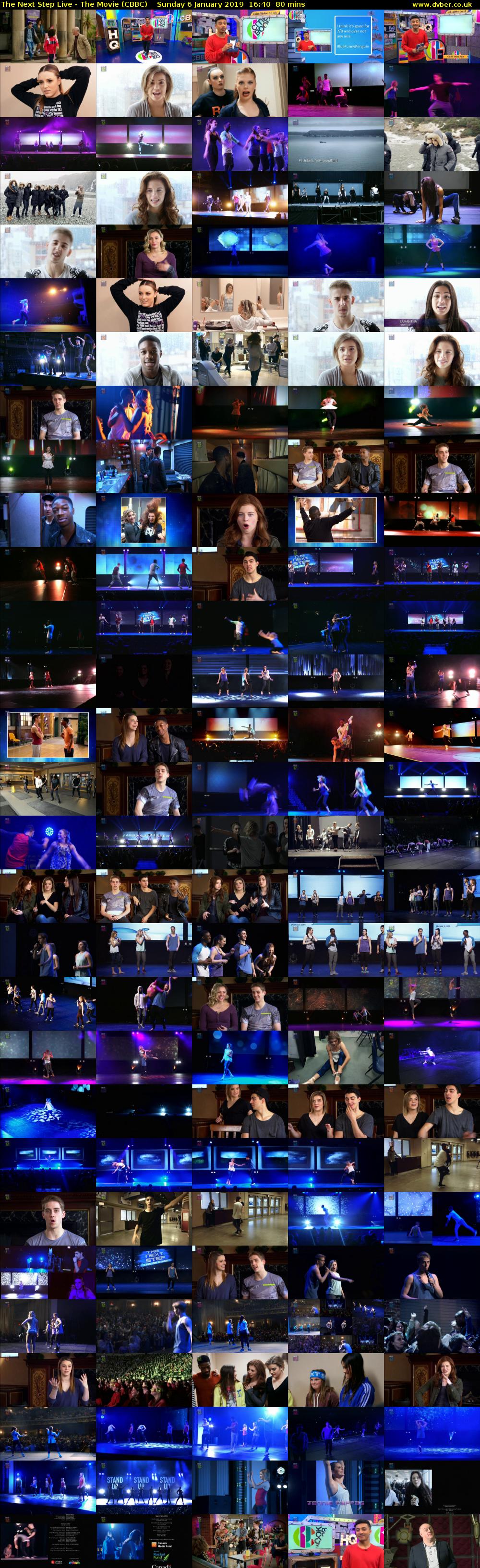 The Next Step Live - The Movie (CBBC) Sunday 6 January 2019 16:40 - 18:00