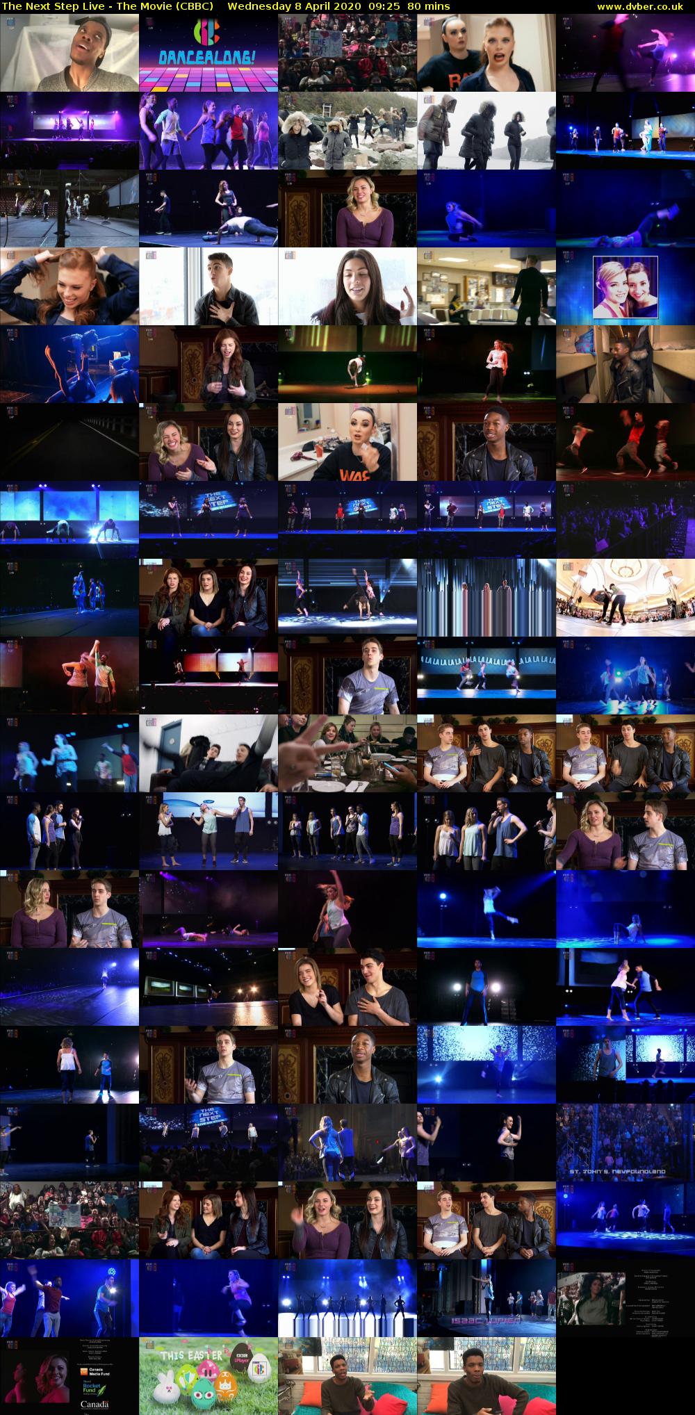 The Next Step Live - The Movie (CBBC) Wednesday 8 April 2020 09:25 - 10:45