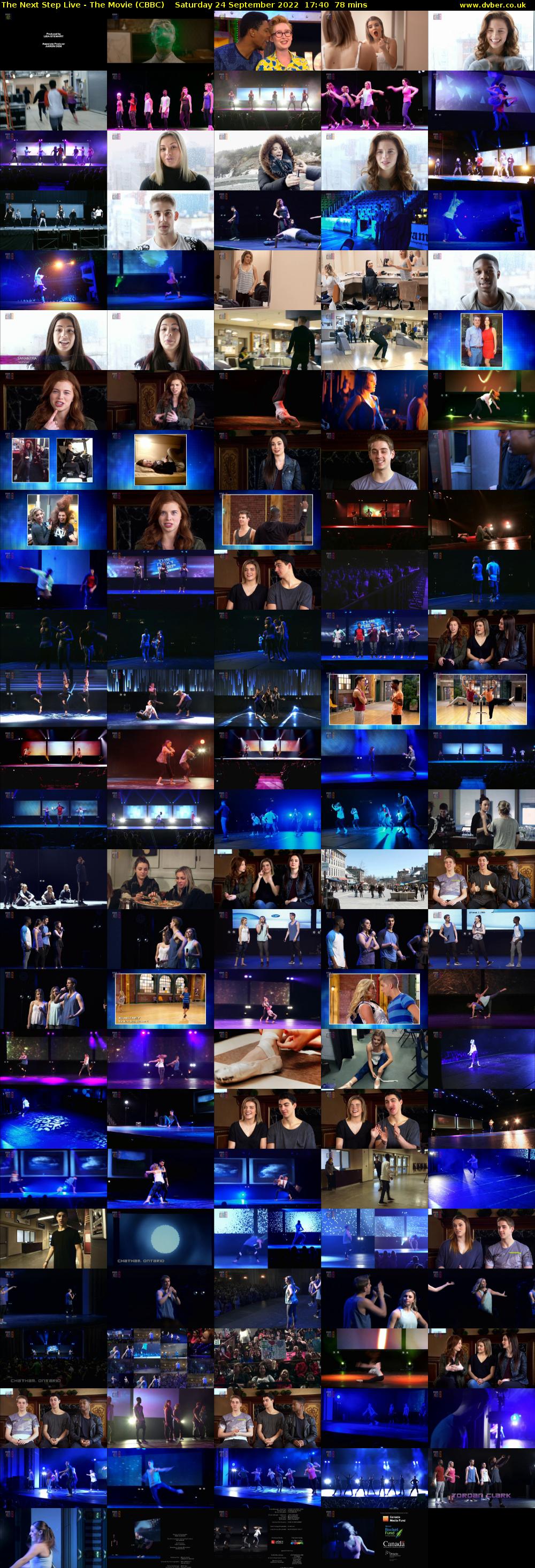 The Next Step Live - The Movie (CBBC) Saturday 24 September 2022 17:40 - 18:58