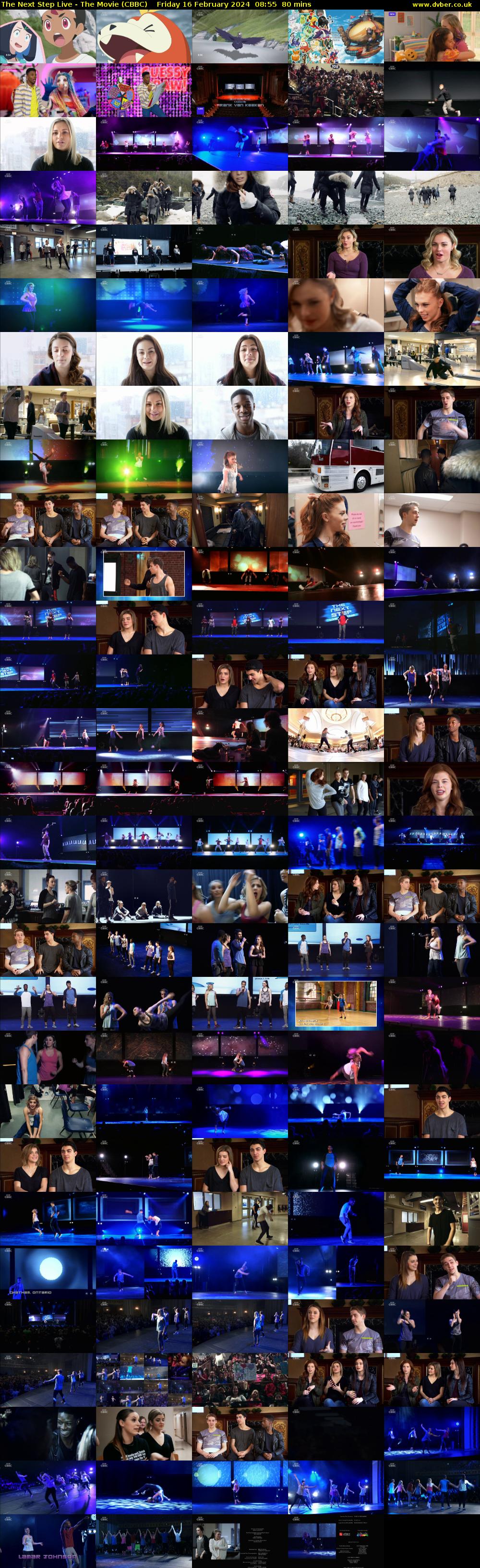 The Next Step Live - The Movie (CBBC) Friday 16 February 2024 08:55 - 10:15