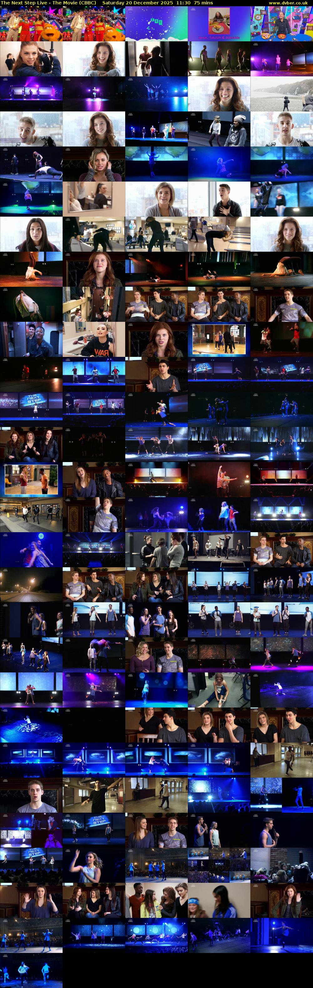 The Next Step Live - The Movie (CBBC) Saturday 20 December 2025 11:30 - 12:45