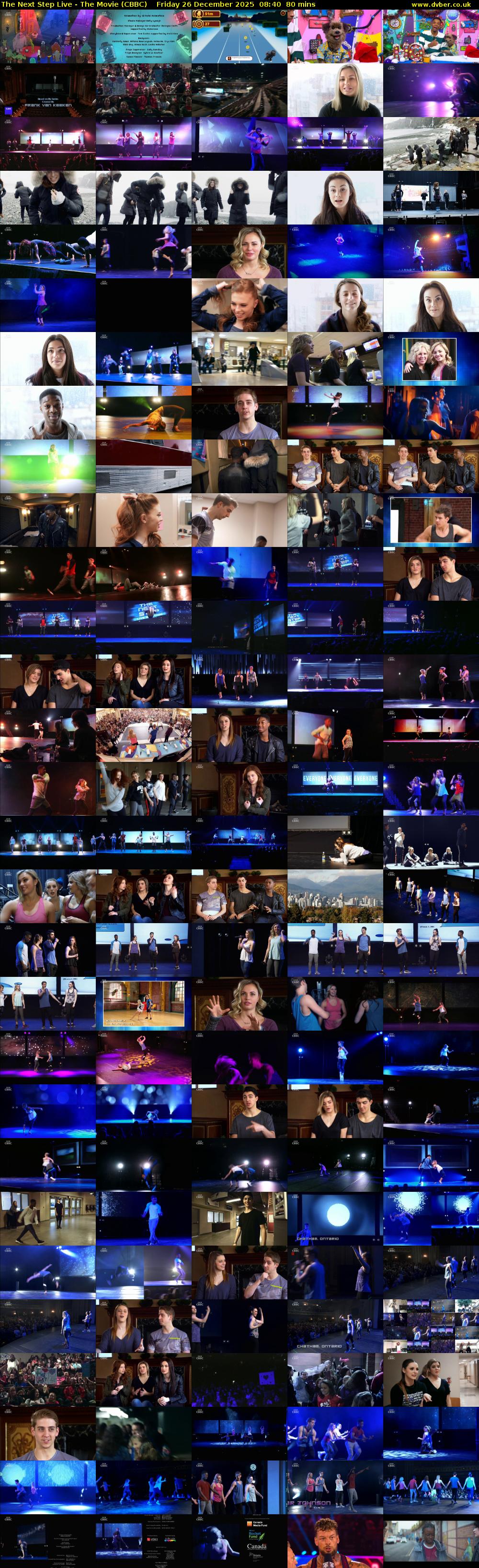 The Next Step Live - The Movie (CBBC) Friday 26 December 2025 08:40 - 10:00