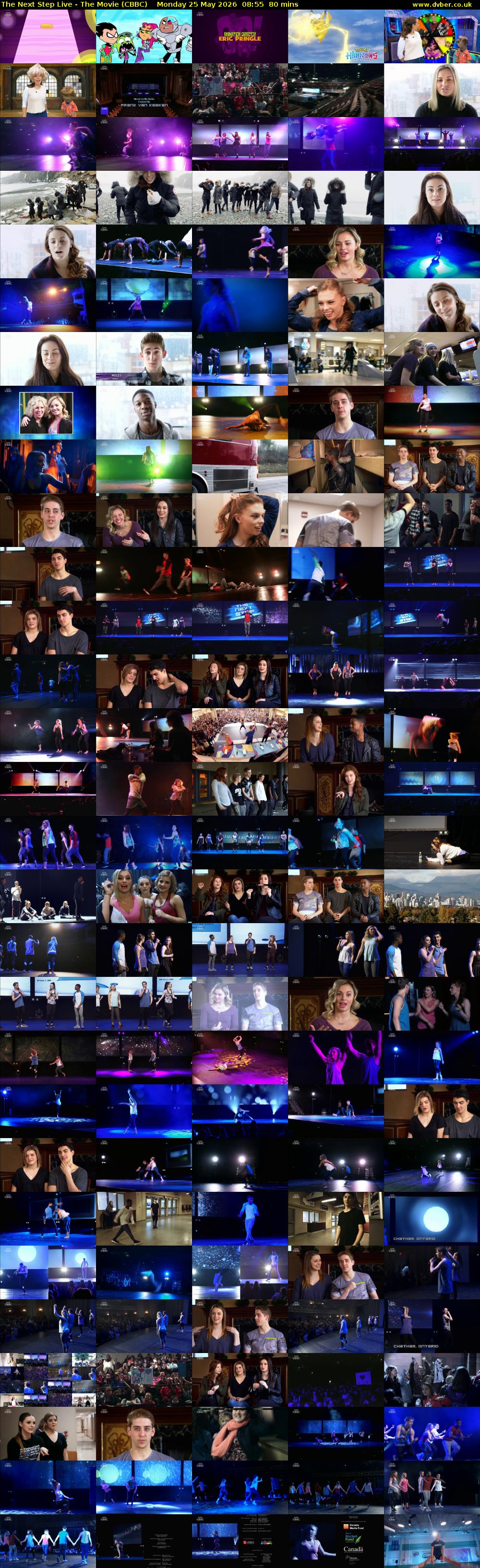 The Next Step Live - The Movie (CBBC) Monday 25 May 2026 08:55 - 10:15