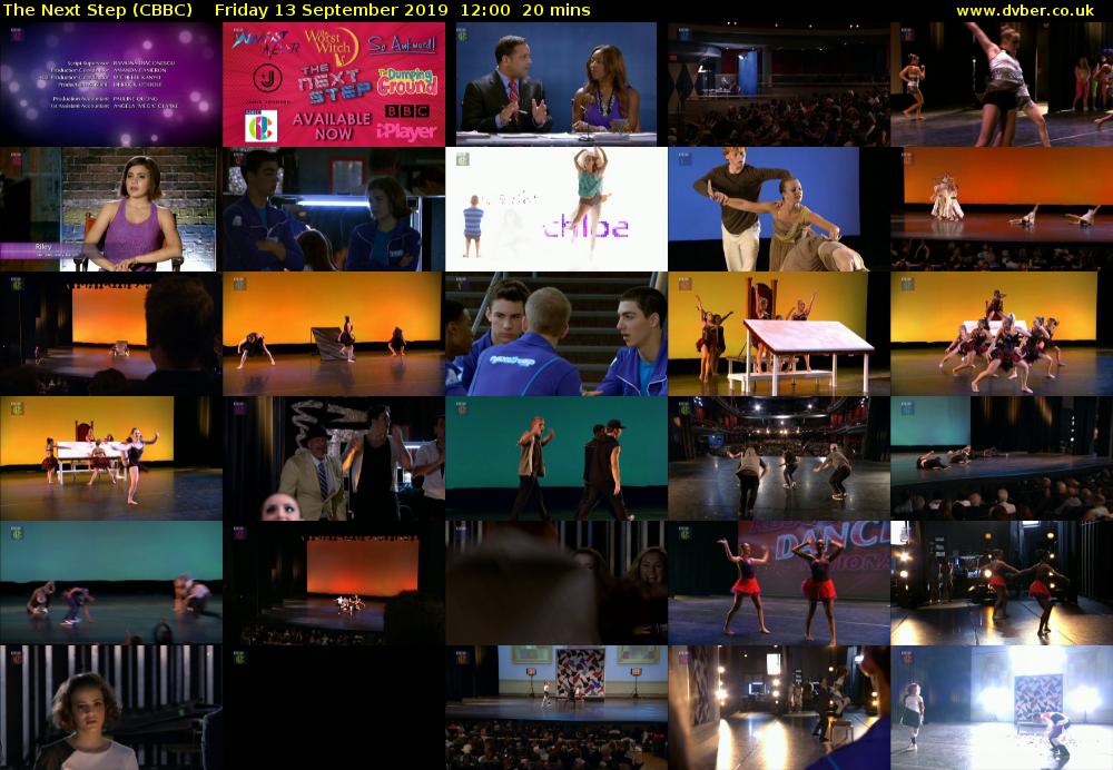 The Next Step (CBBC) Friday 13 September 2019 12:00 - 12:20