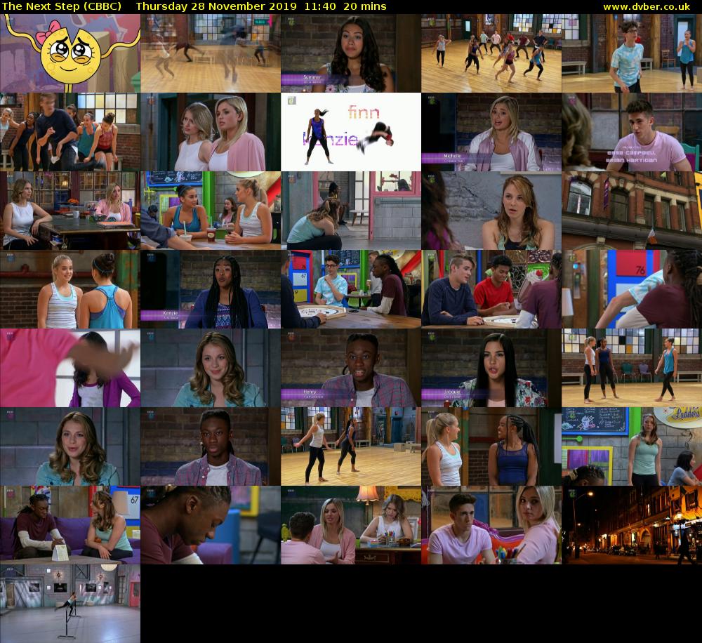 The Next Step (CBBC) Thursday 28 November 2019 11:40 - 12:00