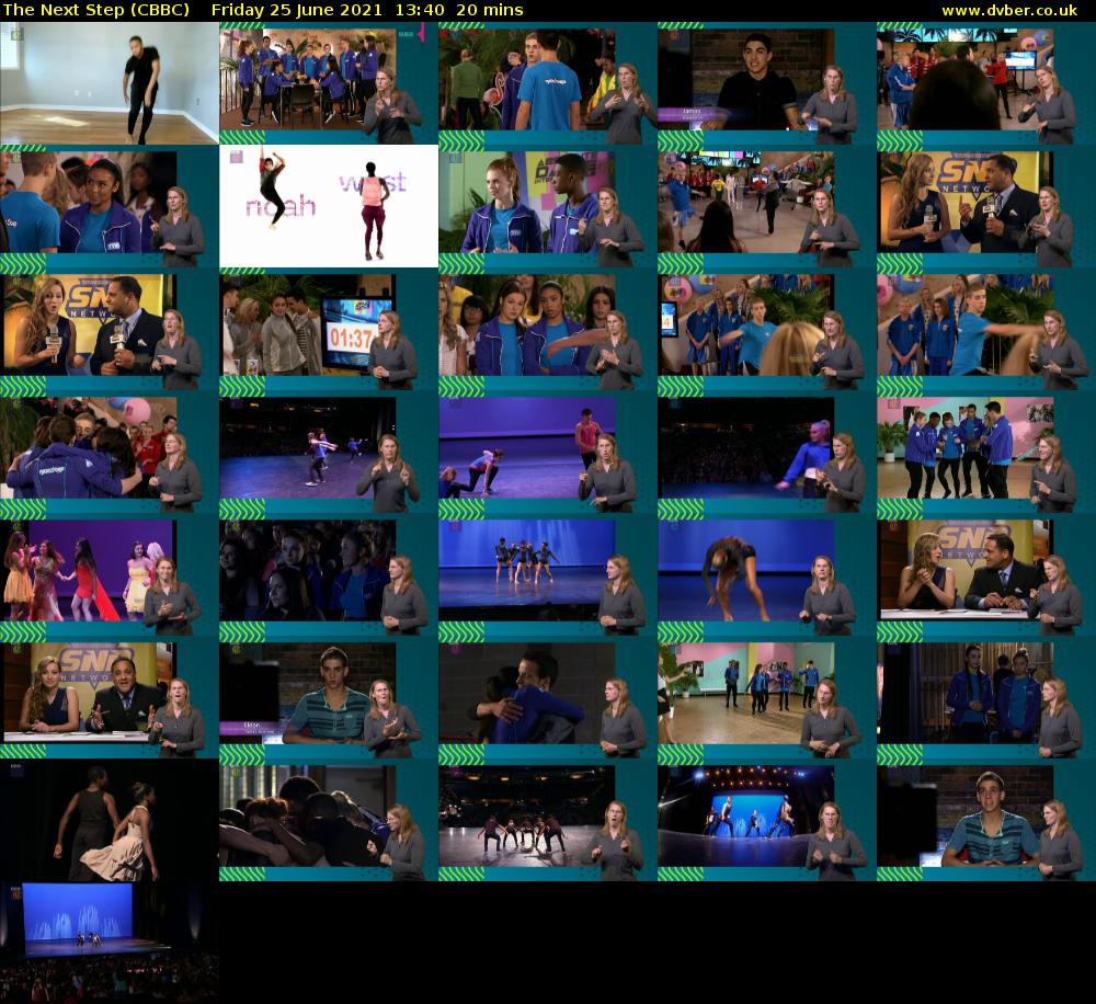 The Next Step (CBBC) Friday 25 June 2021 13:40 - 14:00