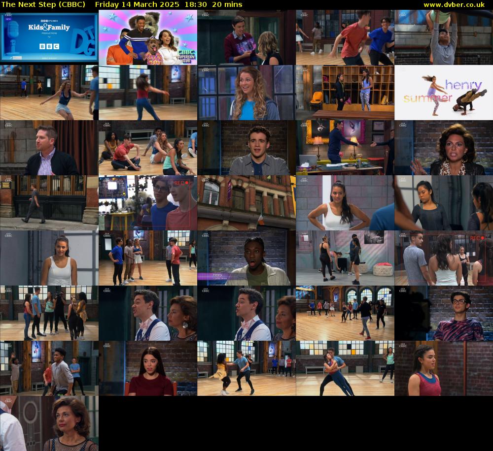 The Next Step (CBBC) Friday 14 March 2025 18:30 - 18:50