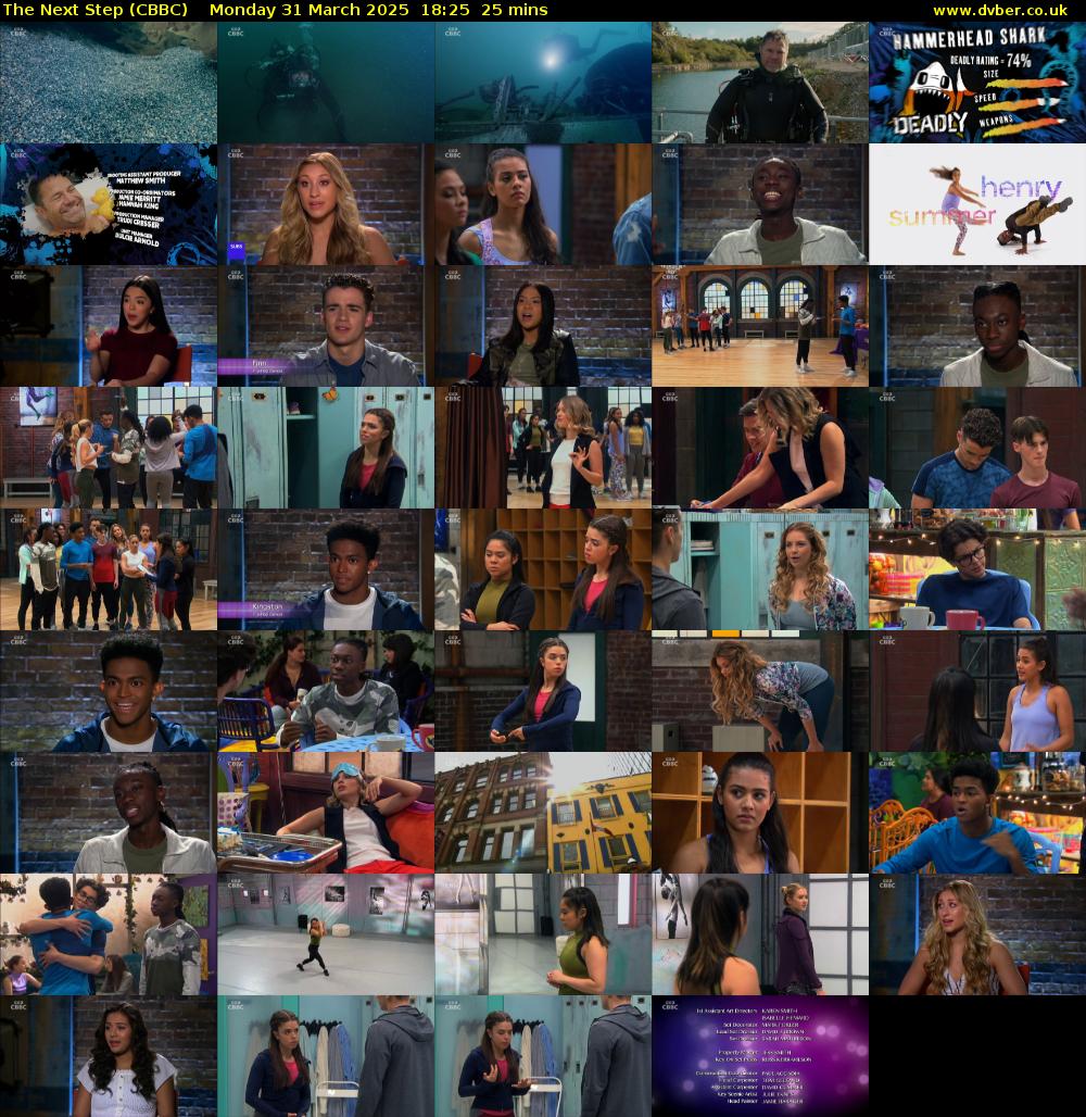 The Next Step (CBBC) Monday 31 March 2025 18:25 - 18:50