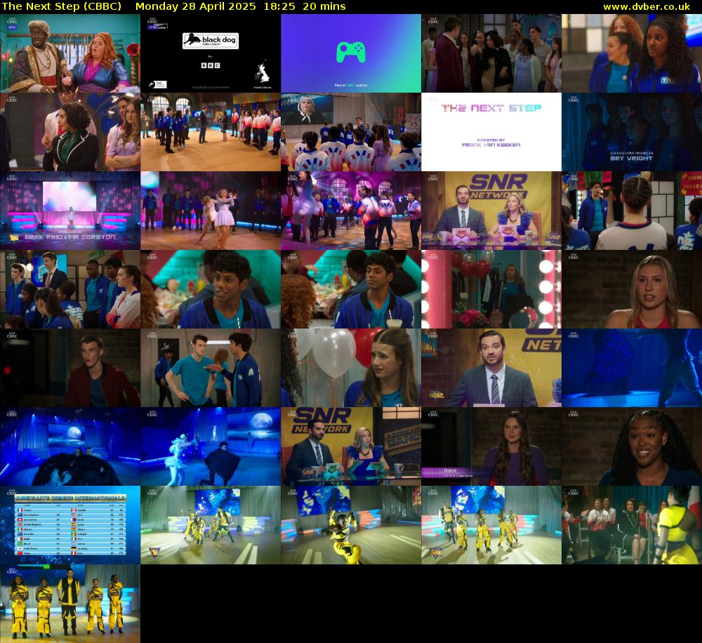 The Next Step (CBBC) Monday 28 April 2025 18:25 - 18:45