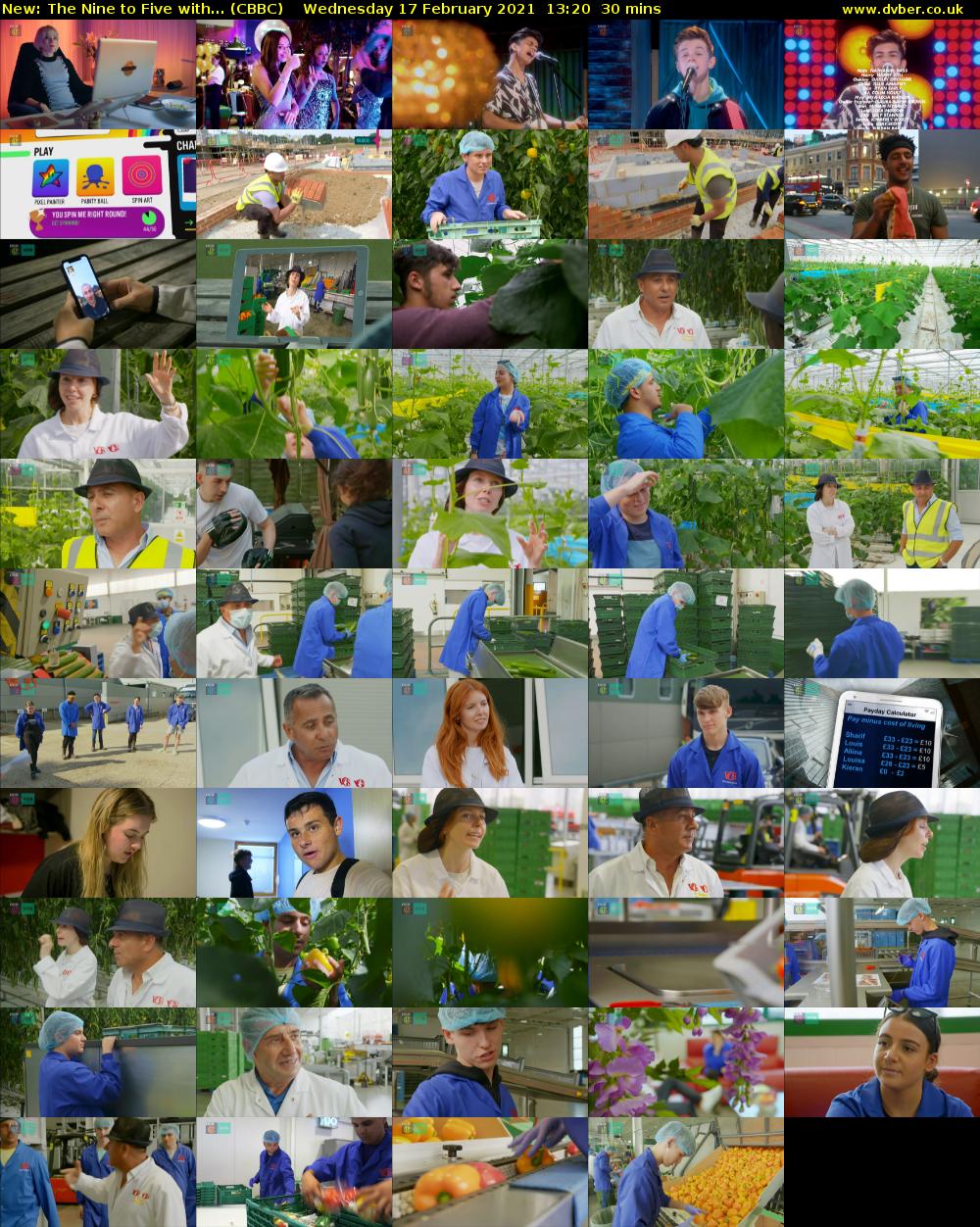 The Nine to Five with... (CBBC) Wednesday 17 February 2021 13:20 - 13:50