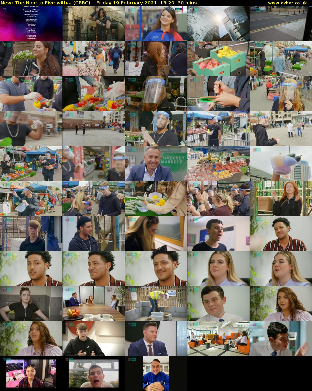 The Nine to Five with... (CBBC) Friday 19 February 2021 13:20 - 13:50