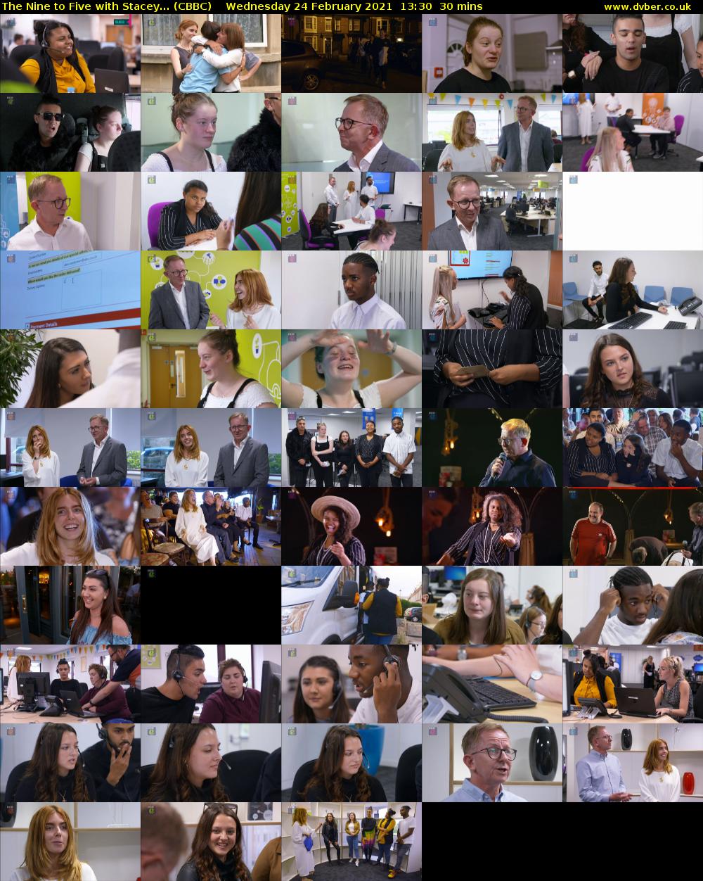 The Nine to Five with Stacey... (CBBC) Wednesday 24 February 2021 13:30 - 14:00