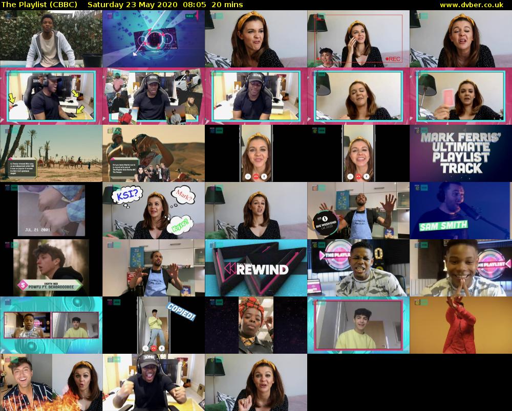 The Playlist (CBBC) Saturday 23 May 2020 08:05 - 08:25