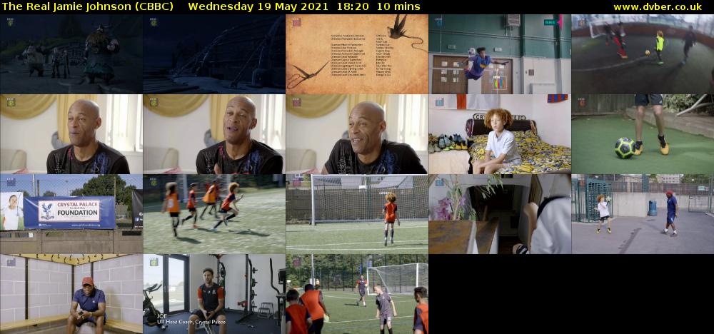 The Real Jamie Johnson (CBBC) Wednesday 19 May 2021 18:20 - 18:30