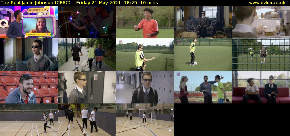 The Real Jamie Johnson (CBBC) Friday 21 May 2021 18:25 - 18:35