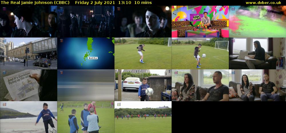 The Real Jamie Johnson (CBBC) Friday 2 July 2021 13:10 - 13:20