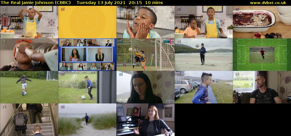 The Real Jamie Johnson (CBBC) Tuesday 13 July 2021 20:15 - 20:25