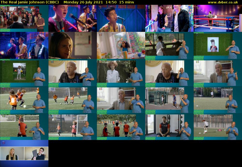 The Real Jamie Johnson (CBBC) Monday 26 July 2021 14:50 - 15:05