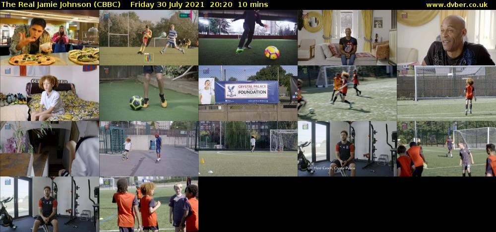 The Real Jamie Johnson (CBBC) Friday 30 July 2021 20:20 - 20:30