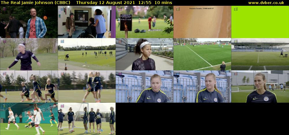 The Real Jamie Johnson (CBBC) Thursday 12 August 2021 12:55 - 13:05