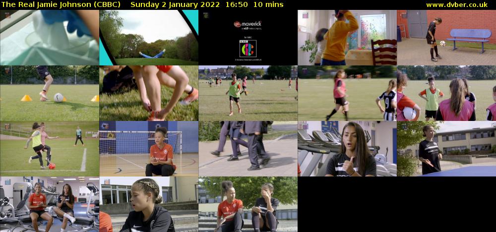 The Real Jamie Johnson (CBBC) Sunday 2 January 2022 16:50 - 17:00