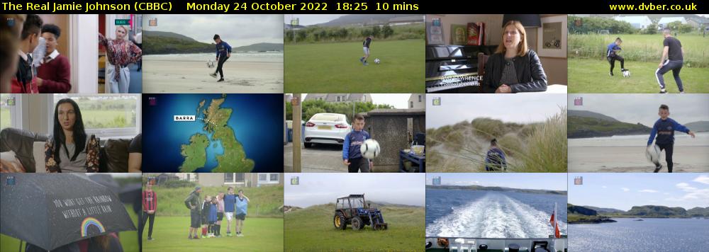 The Real Jamie Johnson (CBBC) Monday 24 October 2022 18:25 - 18:35