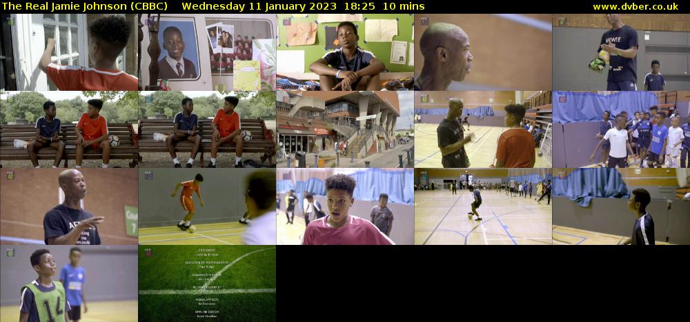 The Real Jamie Johnson (CBBC) Wednesday 11 January 2023 18:25 - 18:35