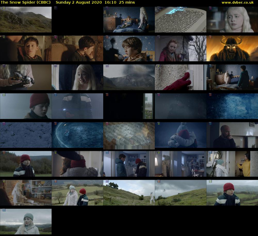 The Snow Spider (CBBC) Sunday 2 August 2020 16:10 - 16:35