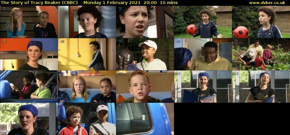 The Story of Tracy Beaker (CBBC) Monday 1 February 2021 20:00 - 20:10