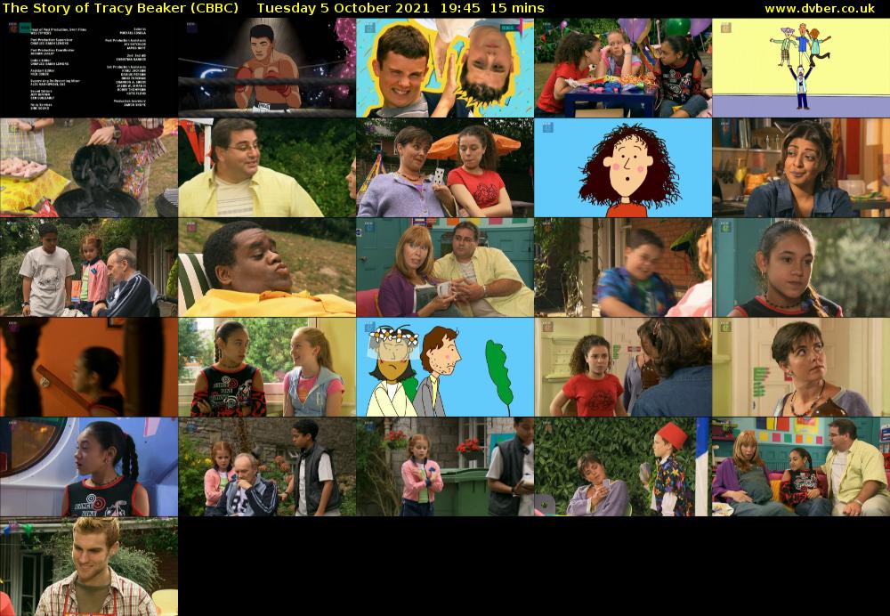 The Story of Tracy Beaker (CBBC) Tuesday 5 October 2021 19:45 - 20:00