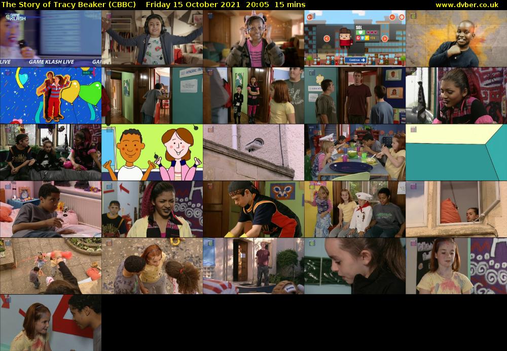 The Story of Tracy Beaker (CBBC) Friday 15 October 2021 20:05 - 20:20