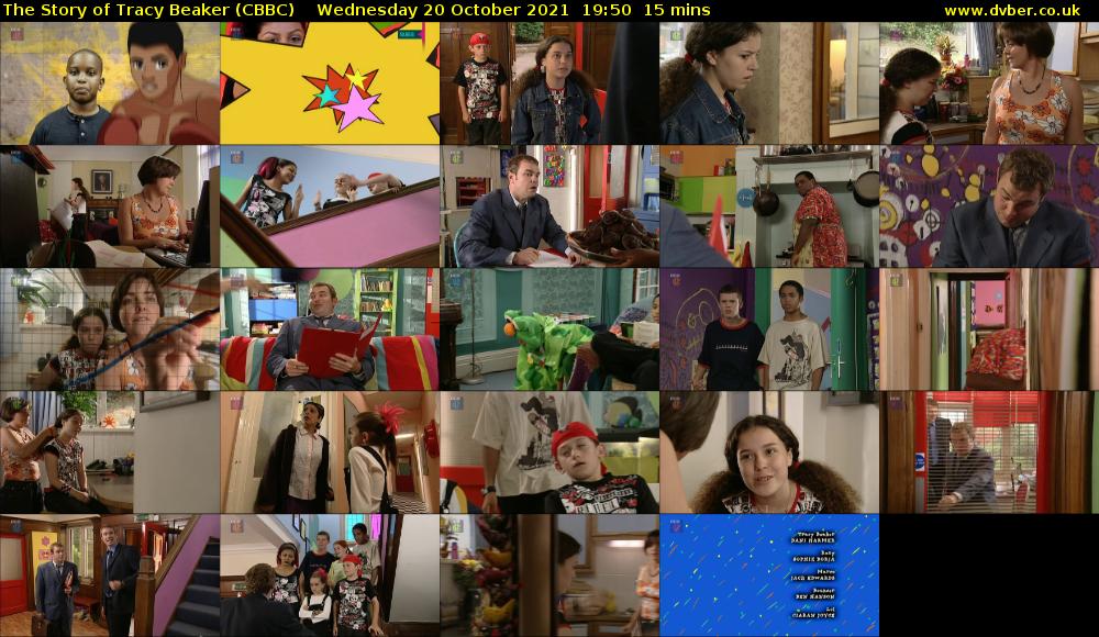 The Story of Tracy Beaker (CBBC) Wednesday 20 October 2021 19:50 - 20:05