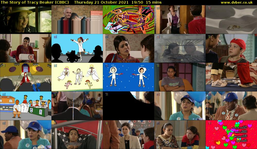 The Story of Tracy Beaker (CBBC) Thursday 21 October 2021 19:50 - 20:05
