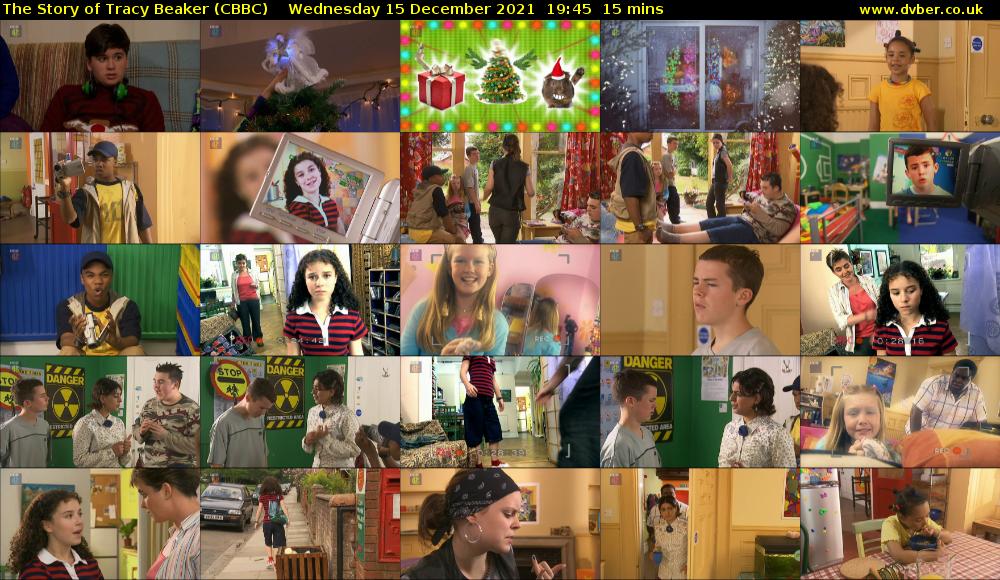 The Story of Tracy Beaker (CBBC) Wednesday 15 December 2021 19:45 - 20:00