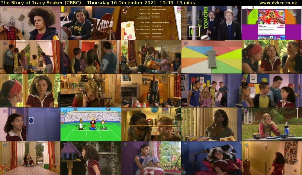The Story of Tracy Beaker (CBBC) Thursday 16 December 2021 19:45 - 20:00