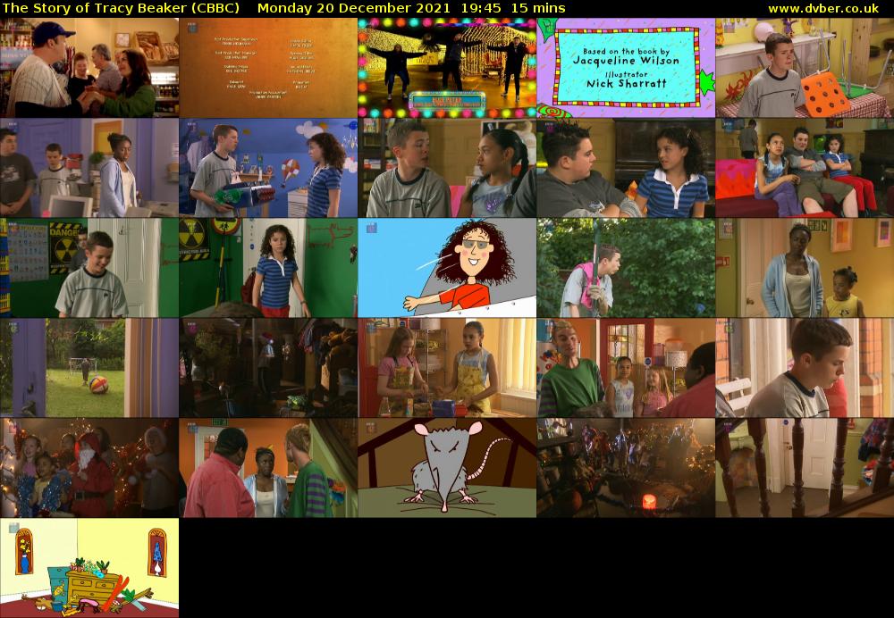 The Story of Tracy Beaker (CBBC) Monday 20 December 2021 19:45 - 20:00