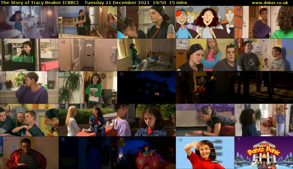 The Story of Tracy Beaker (CBBC) Tuesday 21 December 2021 19:50 - 20:05