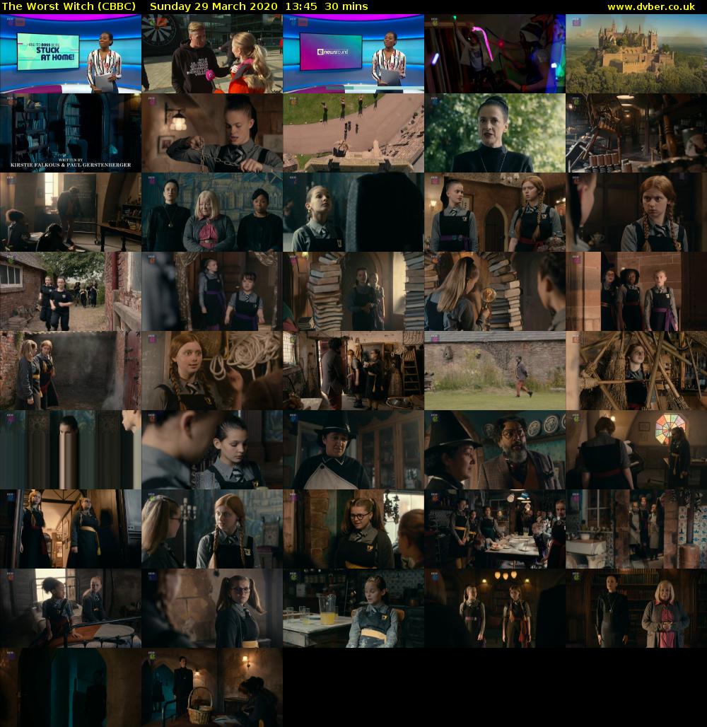 The Worst Witch (CBBC) Sunday 29 March 2020 13:45 - 14:15