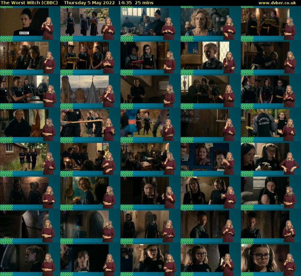 The Worst Witch (CBBC) Thursday 5 May 2022 14:35 - 15:00