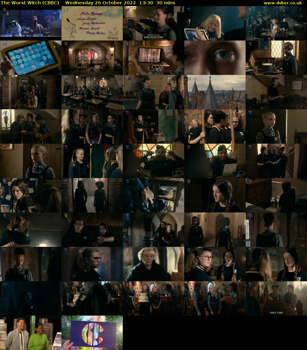 The Worst Witch (CBBC) Wednesday 26 October 2022 13:30 - 14:00