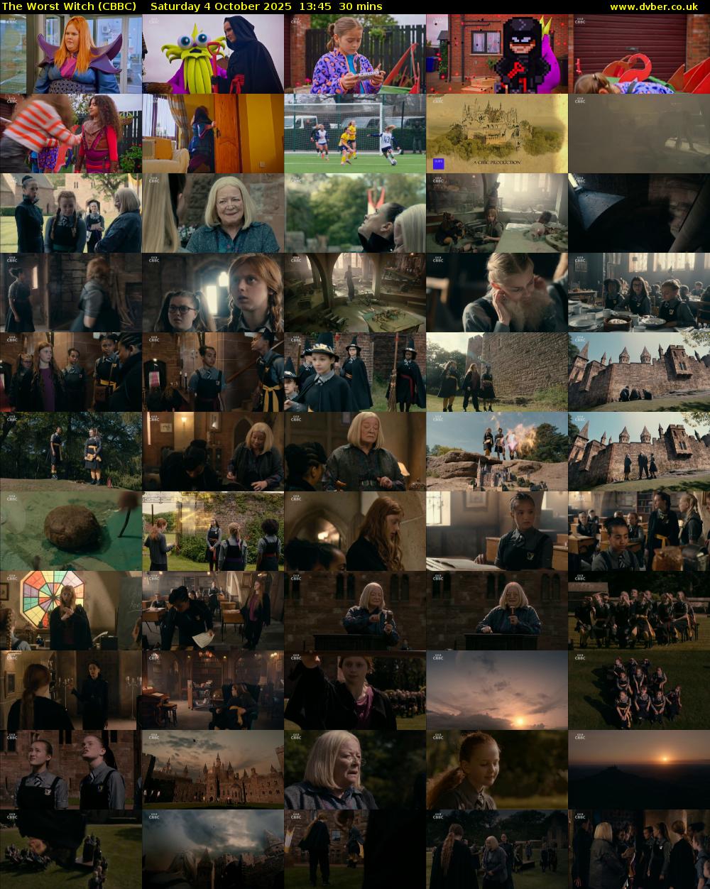 The Worst Witch (CBBC) Saturday 4 October 2025 13:45 - 14:15