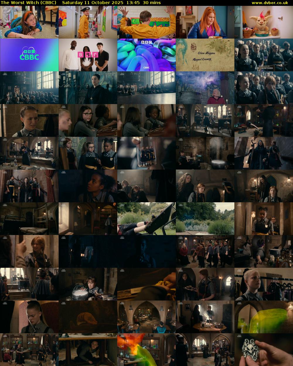 The Worst Witch (CBBC) Saturday 11 October 2025 13:45 - 14:15