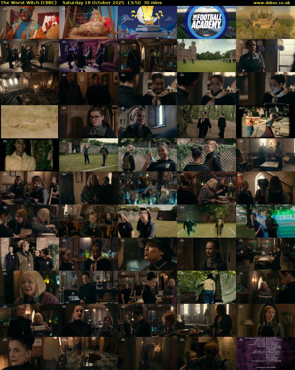 The Worst Witch (CBBC) Saturday 18 October 2025 13:50 - 14:20