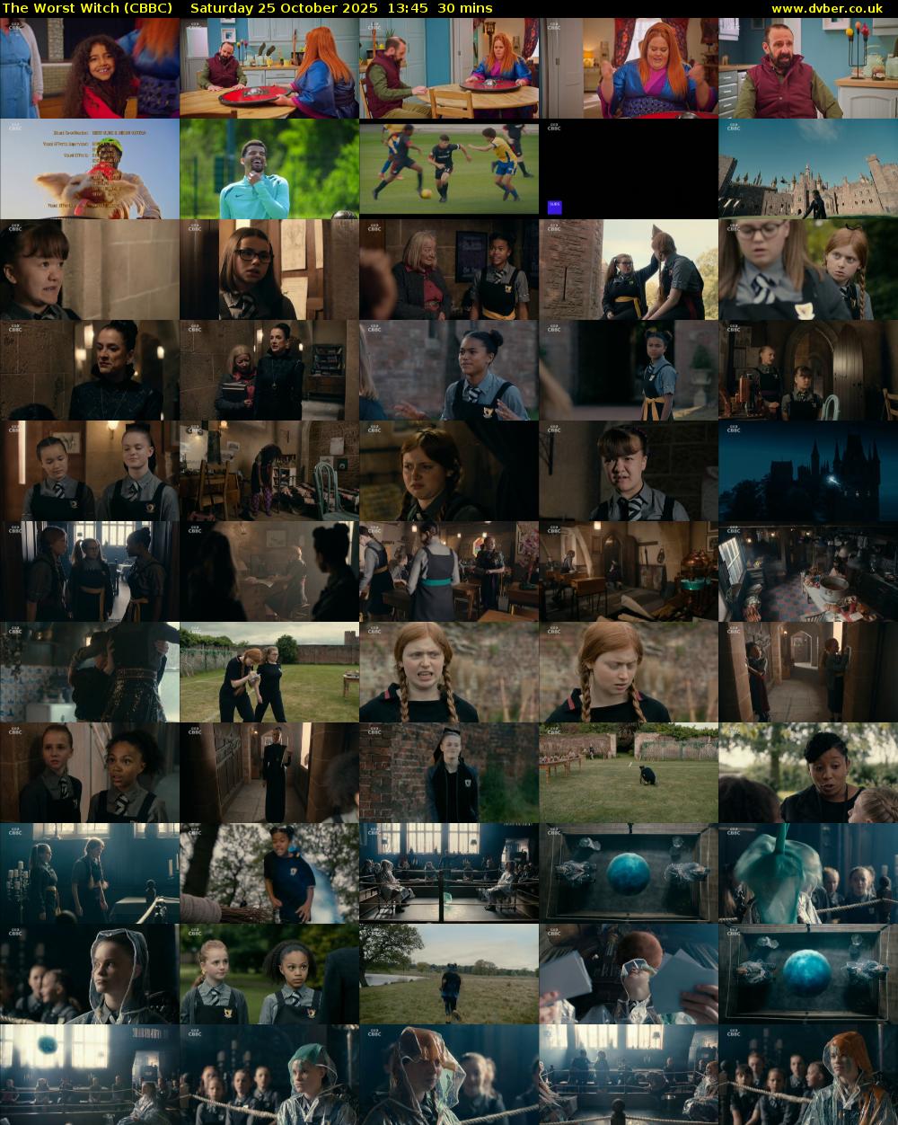 The Worst Witch (CBBC) Saturday 25 October 2025 13:45 - 14:15