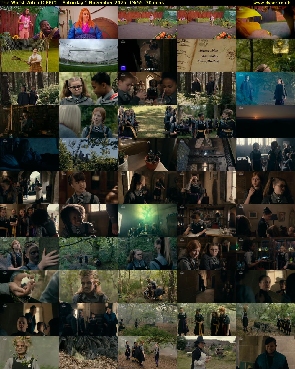 The Worst Witch (CBBC) Saturday 1 November 2025 13:55 - 14:25
